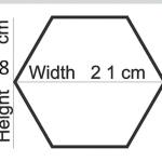 ديكور منزلي استيكر مراية سداسي