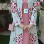 دراعه قطعتين جكت خارجي مع حزام